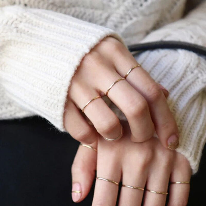 Trendy Silver Color Rings
