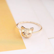 Load image into Gallery viewer, Cute Black Cat Finger Rings