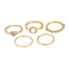Load image into Gallery viewer, 5pcs/set Gold Vintage Rings